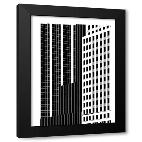 NYC in Pure B and W II Black Modern Wood Framed Art Print by Pica, Jeff