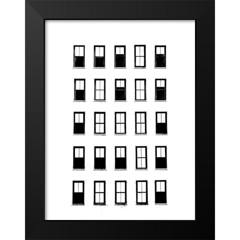 NYC in Pure B and W III Black Modern Wood Framed Art Print by Pica, Jeff
