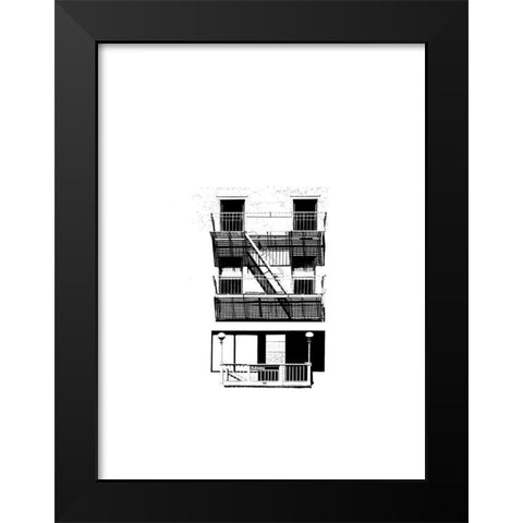 NYC in Pure B and W V Black Modern Wood Framed Art Print by Pica, Jeff