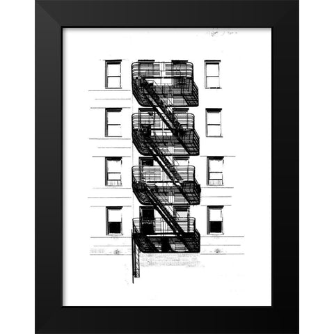NYC in Pure B and W XI Black Modern Wood Framed Art Print by Pica, Jeff