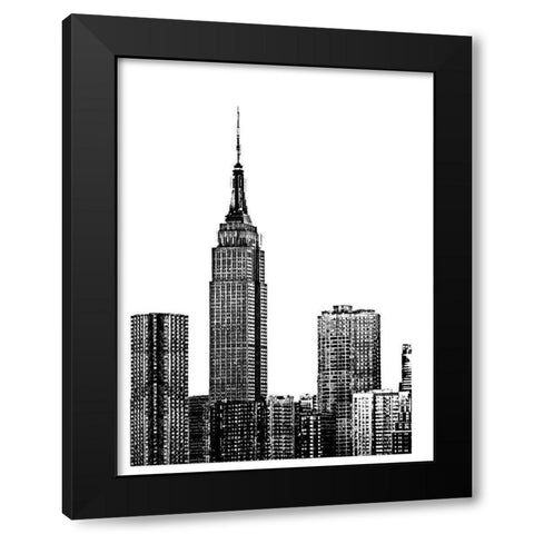 NYC in Pure B and W XVIII Black Modern Wood Framed Art Print by Pica, Jeff