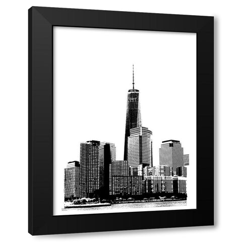NYC in Pure B and W XIX Black Modern Wood Framed Art Print with Double Matting by Pica, Jeff