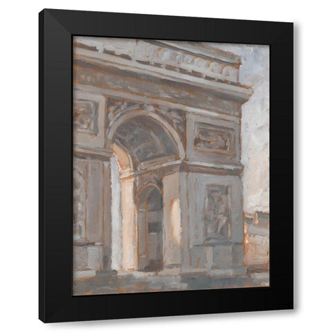 Parisian Dawn II Black Modern Wood Framed Art Print by Harper, Ethan