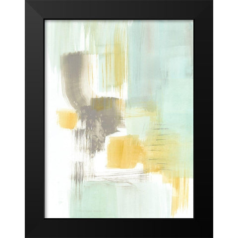 Spa Watercolor Abstract II Black Modern Wood Framed Art Print by Goldberger, Jennifer