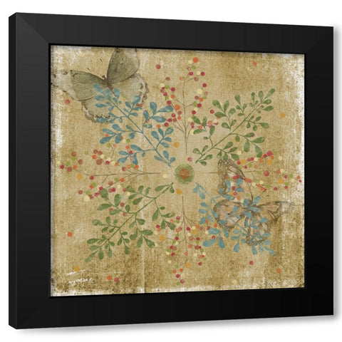 Nature Tile I Black Modern Wood Framed Art Print by Reynolds, Jade
