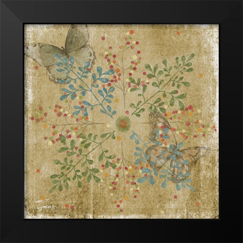 Nature Tile I Black Modern Wood Framed Art Print by Reynolds, Jade