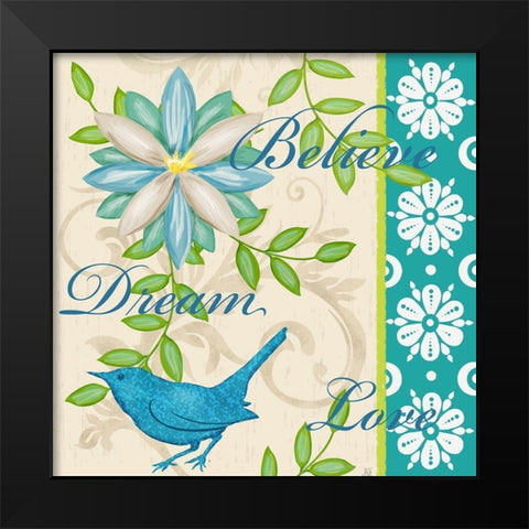 Bright Inspiration I Black Modern Wood Framed Art Print by Reynolds, Jade