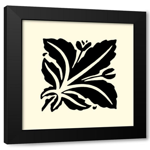 BandW Graphic Beauty I Black Modern Wood Framed Art Print by Vision Studio