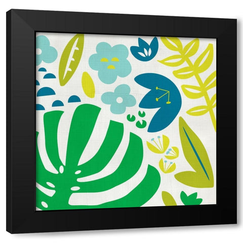 Ollie II Black Modern Wood Framed Art Print with Double Matting by Zarris, Chariklia