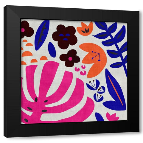 Ollie IV Black Modern Wood Framed Art Print with Double Matting by Zarris, Chariklia