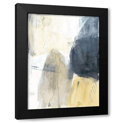 Neutral Divide II Black Modern Wood Framed Art Print by Goldberger, Jennifer