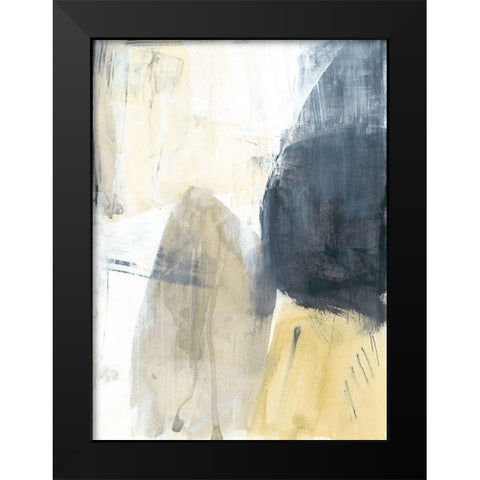 Neutral Divide II Black Modern Wood Framed Art Print by Goldberger, Jennifer