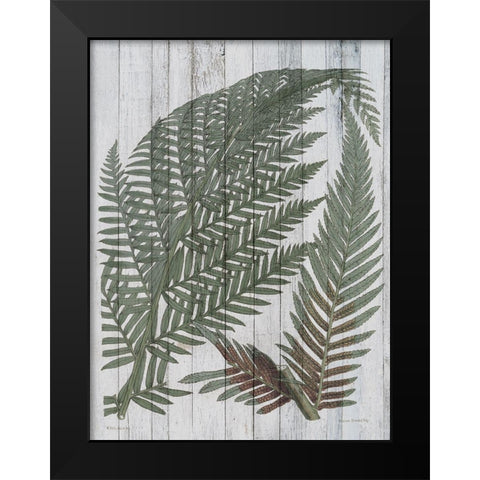 Rustic Greenery I Black Modern Wood Framed Art Print by Studio W