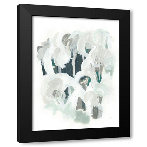 Sage and Slate I Black Modern Wood Framed Art Print with Double Matting by Vess, June Erica