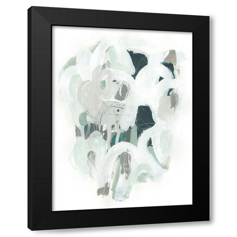 Sage and Slate II Black Modern Wood Framed Art Print by Vess, June Erica