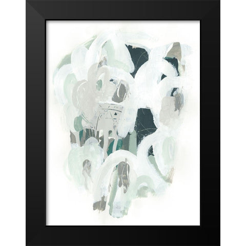 Sage and Slate II Black Modern Wood Framed Art Print by Vess, June Erica