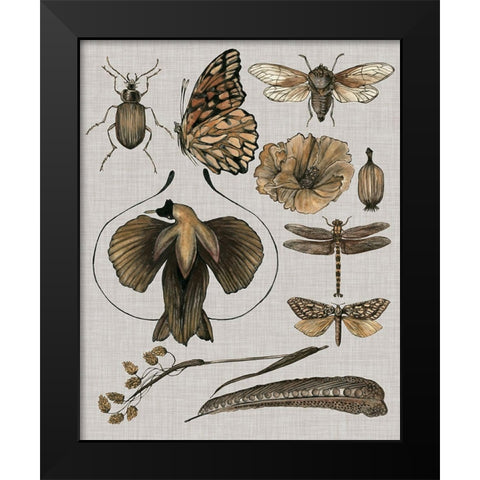 Nature Studies II Black Modern Wood Framed Art Print by Wang, Melissa