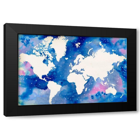 Starry World Black Modern Wood Framed Art Print by Popp, Grace