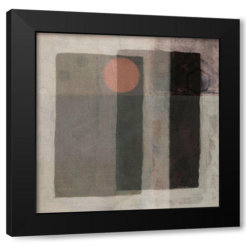 Partial Eclipse I Black Modern Wood Framed Art Print with Double Matting by Borges, Victoria