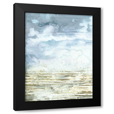 Swell I Black Modern Wood Framed Art Print with Double Matting by Borges, Victoria
