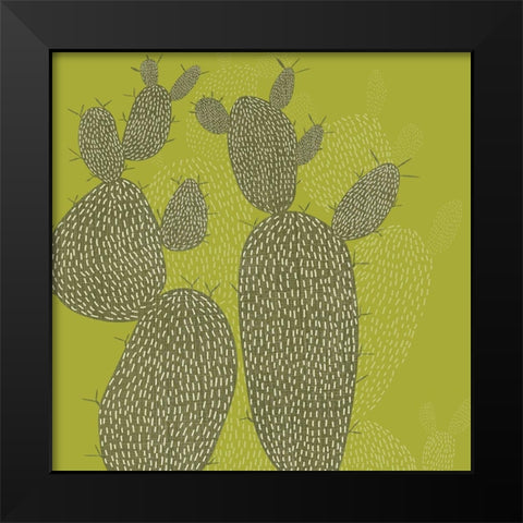 Opuntia I Black Modern Wood Framed Art Print by Zarris, Chariklia