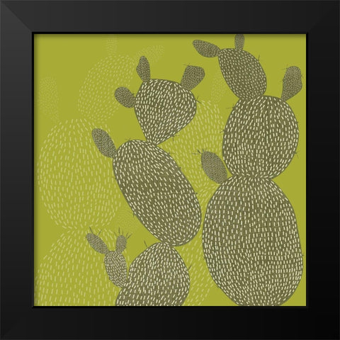 Opuntia II Black Modern Wood Framed Art Print by Zarris, Chariklia