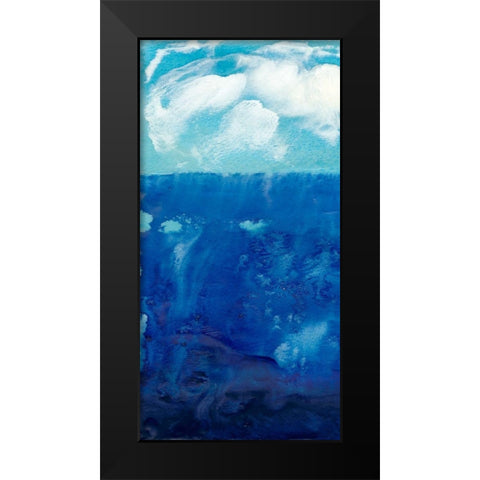 Deep Blue I Black Modern Wood Framed Art Print by Ludwig, Alicia