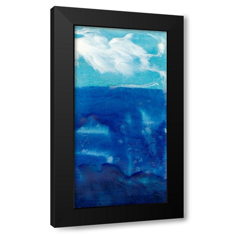 Deep Blue II Black Modern Wood Framed Art Print by Ludwig, Alicia