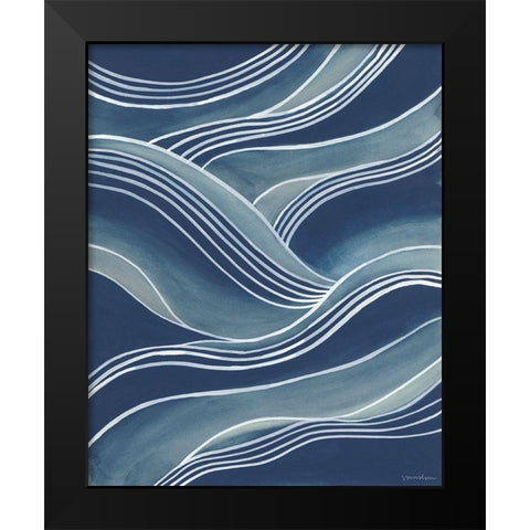 Wind and Waves III Black Modern Wood Framed Art Print by Lam, Vanna