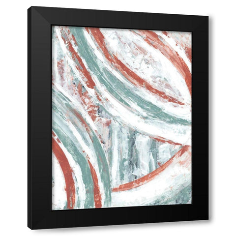 Story Arc II Black Modern Wood Framed Art Print by Stramel, Renee W.
