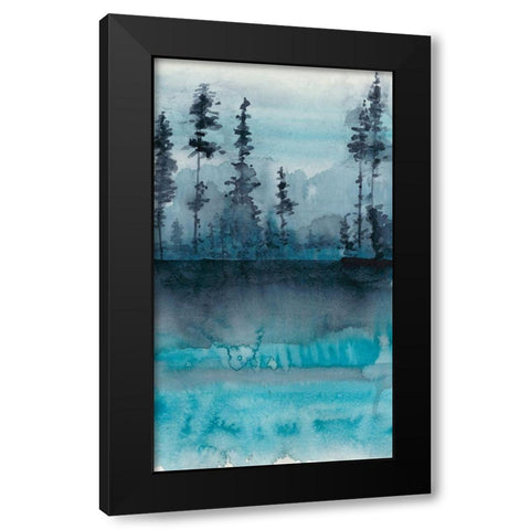 Winter Woods II Black Modern Wood Framed Art Print with Double Matting by Zarris, Chariklia