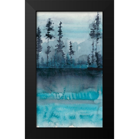 Winter Woods II Black Modern Wood Framed Art Print by Zarris, Chariklia