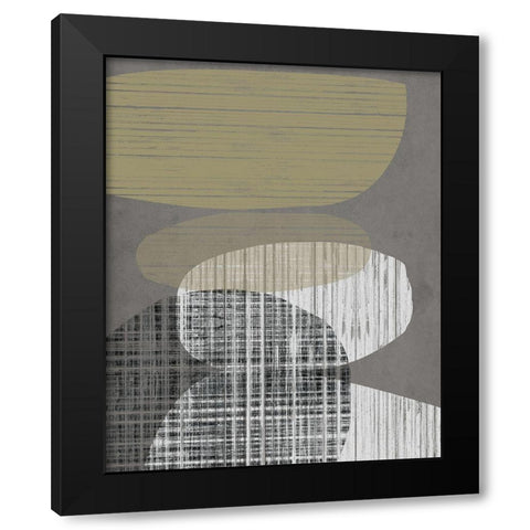 Resting Shapes III Black Modern Wood Framed Art Print with Double Matting by Goldberger, Jennifer