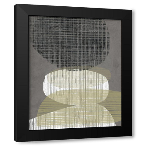 Resting Shapes IV Black Modern Wood Framed Art Print with Double Matting by Goldberger, Jennifer