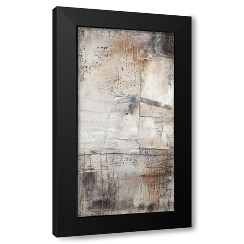 Black, White and Bronze I Black Modern Wood Framed Art Print with Double Matting by Goldberger, Jennifer