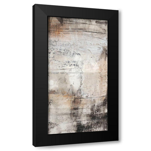 Black, White and Bronze II Black Modern Wood Framed Art Print with Double Matting by Goldberger, Jennifer