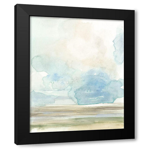 Clouds over the Marsh I Black Modern Wood Framed Art Print by Goldberger, Jennifer