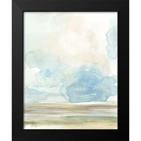 Clouds over the Marsh I Black Modern Wood Framed Art Print by Goldberger, Jennifer