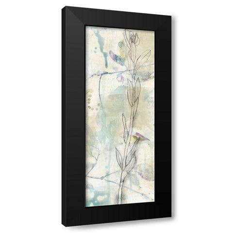 Contour Stem II Black Modern Wood Framed Art Print with Double Matting by Goldberger, Jennifer