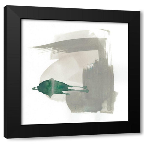 Earthy Gestures II Black Modern Wood Framed Art Print with Double Matting by Goldberger, Jennifer