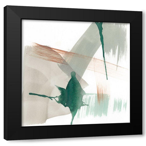 Earthy Gestures VI Black Modern Wood Framed Art Print with Double Matting by Goldberger, Jennifer