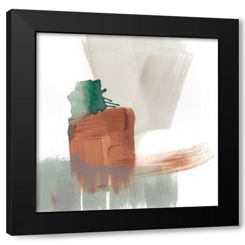 Earthy Gestures VII Black Modern Wood Framed Art Print with Double Matting by Goldberger, Jennifer