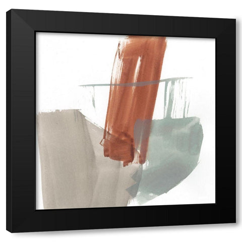 Earthy Gestures IX Black Modern Wood Framed Art Print with Double Matting by Goldberger, Jennifer