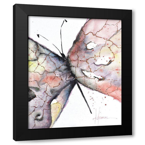 Mariposa I Black Modern Wood Framed Art Print with Double Matting by Herrera, Leticia