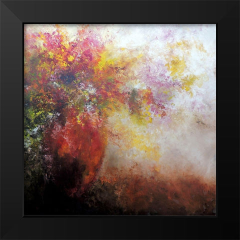 Nicho Rojo Black Modern Wood Framed Art Print by Herrera, Leticia