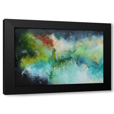 Marytiera Black Modern Wood Framed Art Print by Herrera, Leticia