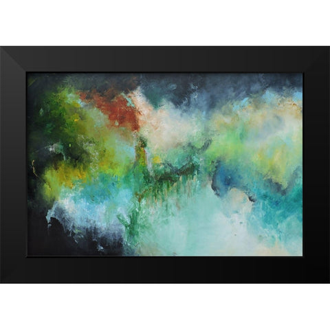 Marytiera Black Modern Wood Framed Art Print by Herrera, Leticia