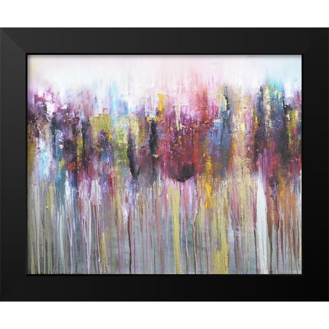 Morados I Black Modern Wood Framed Art Print by Herrera, Leticia