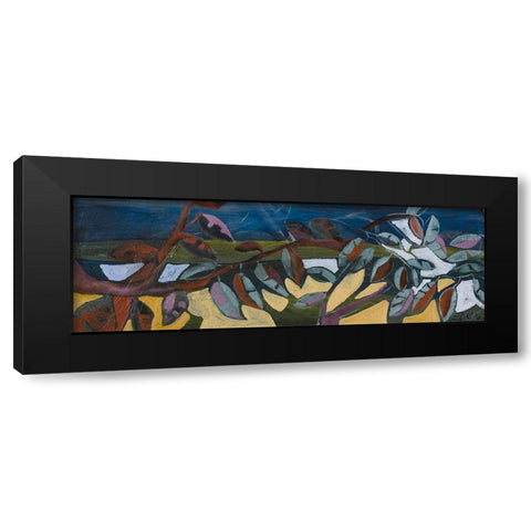 Leaf Panel I Black Modern Wood Framed Art Print by Ferrell, Erin McGee