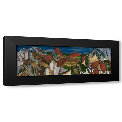 Leaf Panel II Black Modern Wood Framed Art Print with Double Matting by Ferrell, Erin McGee